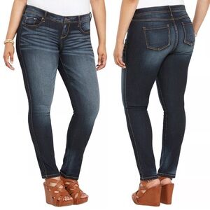 Torrid Luxe Skinny Dark Blue Jeans - Size 26R